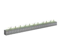 vidaXL Gabion Raised Bed Galvanised Steel 450x30x30 cm