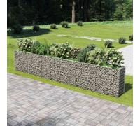 vidaXL Gabion Raised Bed Galvanised Steel 540x50x100 cm