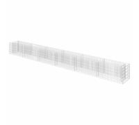 vidaXL Gabion Raised Bed Galvanised Steel 540x50x50 cm