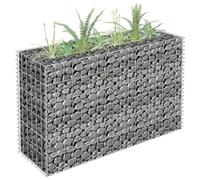 vidaXL Gabion Raised Bed Galvanised Steel 90x30x60 cm