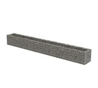 vidaXL Gabion Raised Bed - Galvanised Steel Outdoor Planter with High Load Capacity and proof Quality - Ideal for Gardens and Patios