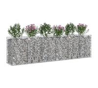 vidaXL Gabion Raised Bed Pack of 2, Silver, 300 x 50 x 80 cm, Garden Fence, Rectangular Outdoor Fence, Privacy Shields, Durable Fence Material for Landscapes and Pr