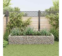 Gabion Raised Bed Steel 270x90x50 cm Vidaxl Silver