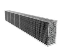 vidaXL Gabion Wall with Cover 600x50x100cm Basket Welded Mesh Rock-Stone Wall