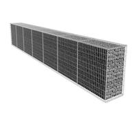 vidaXL Gabion Wall with Cover Galvanised Steel 600x50x100 cm UK