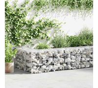 vidaXL Gabion Wall with Covers Galvanised Steel 300x30x50 cm