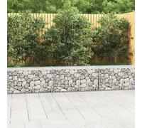 vidaXL Gabion Wall with Covers Galvanised Steel 300x50x50 cm UK