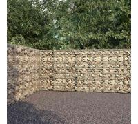 vidaXL Gabion Wall with Covers Galvanised Steel 600x30x200 cm