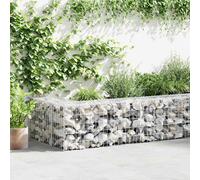 vidaXL Gabion Wall with Covers Galvanised Steel 600x30x50 cm