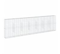 (700 x 50 x 200 cm) vidaXL Gabion Basket with Cover Gabion Raised Bed Gabion Cage Galvanised Iron