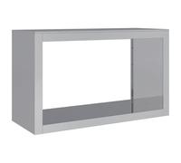vidaXL Galvanised Steel Firewood Rack - Fireplace Log Storage Holder 100x40x60 cm - Durable, Weather- Log Stand