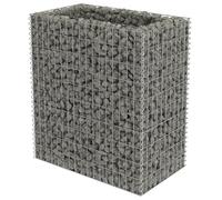 vidaXL Galvanised Steel Gabion Raised Bed 90x50x100 cm | Versatile and Durable Planter for Garden or Patio | Ideal for Flowers or Plants | High Load Capacity