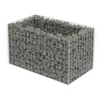 vidaXL Gabion Raised Garden Bed - Galvanized Steel, proof, 90x50x50 cm - Sturdy, Durable & Stylish Border for your Garden