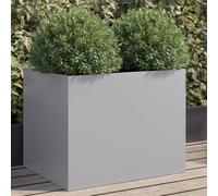 vidaXL Planter Silver 62x47x46 cm Galvanised Steel, Silver