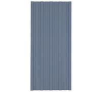 vidaXL 36x Roof Panels Galvanised Steel Grey Profile Sheet Shed Roof Panel
