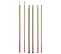 vidaXL Galvanised Steel Telescopic Tent Pole - Adjustable Length (170-255cm), Robust Construction, Quick Setup for Tarps, Tarpaulins, Tents, Awnings