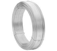 vidaXL Galvanized Steel Fence Binding Wire - 2mm Tension Tie Roll 250m for Robust Garden/Construction Mesh Fixation - Silver