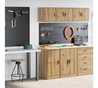 vidaXL Garage Cabinets 2 pcs Artisan Oak Engineered Wood