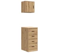 vidaXL Garage Cabinets 2 pcs Artisan Oak Engineered Wood cabinet tool cabinet