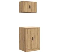 vidaXL Garage Cabinets 2 pcs Artisan Oak Engineered Wood cabinet tool cabinet
