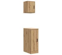 vidaXL Garage Cabinets 2 pcs Artisan Oak Engineered Wood cabinet tool cabinet