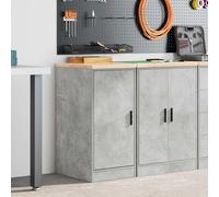 vidaXL Garage Storage Cabinet Concrete Grey 40x51x85 cm Solid Wood Pine