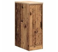 vidaXL Garage Storage Cabinet - Solid Pine Wood Tool Organizer with Shelf/Workbench for Workshop - Brown, 30x51x85 cm