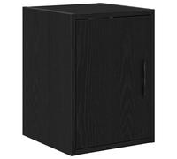 vidaXL Garage Wall Cabinet Black Engineered Wood cabinet garage wall cupboard