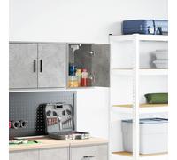 vidaXL Garage Wall Cabinet Concrete Grey Engineered Wood