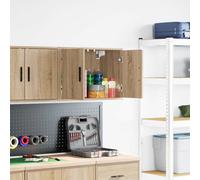 vidaXL Garage Wall Cabinet Sonoma Oak Engineered Wood