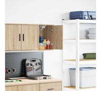 vidaXL Garage Wall Cabinet Sonoma Oak Engineered Wood