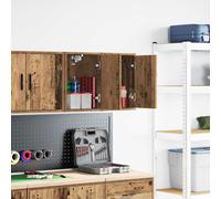 vidaXL Garage Wall Cabinets 2 pcs Old Wood Engineered Wood