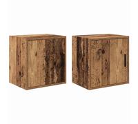 vidaXL Garage Wall Cabinets 2 pcs Old Wood Engineered Wood