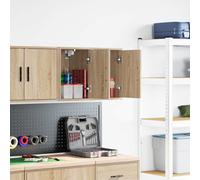 vidaXL Garage Wall Cabinets 2 pcs Sonoma Oak Engineered Wood