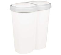 vidaXL Garbage Bin White 48 x 30 x 51 cm PP, Modern Garbage Bin for Kitchen, Liv