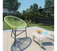 vidaXL Garden Acapulco Chair Poly Rattan Green UK