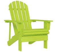 vidaXL Garden Adirondack Chair Solid Fir Wood Green