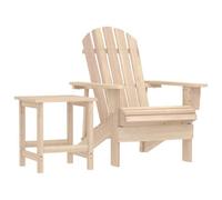 Vidaxl Garden Adirondack Chair With Table Solid Fir Wood