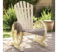 vidaXL Garden Adirondack Chairs Outdoor Lounger Chair 2 pcs Solid Wood Fir