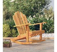 vidaXL Garden Adirondack Rocking Chair 79x100x103 cm Solid Wood Teak Armchair