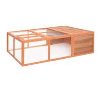 vidaXL Garden Animal Cage 150x100x50 cm Solid Firwood