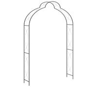 Vidaxl Garden Arch Black 150X34X240 Cm Iron