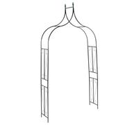 vidaXL Garden Arch 120X38X258cm Iron - Dark Green, Green