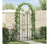 vidaXL Garden Arch Plain Green 115 x 37 x 226 cm