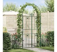 vidaXL Garden Arch Plain Green 115 x 37 x 226 cm