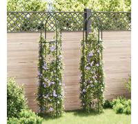 vidaXL 2x Garden Arch Tower Outdoor Patio Climbing Plants Support Pergola