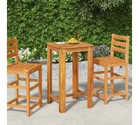 (60 x 60 x 105 cm) vidaXL Solid Wood Acacia Garden Bar Table Wooden Bistro Table 120/60x60x105 cm