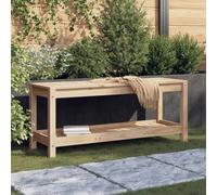 vidaXL Garden Bench 108x35x45 cm Solid Wood Pine UK