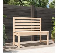 (natural pine, 109 x 48 x 91.5 cm) vidaXL Garden Bench Outdoor Picnic Bench Camping Wooden Bench Solid Wood Pine