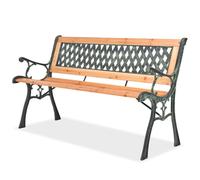 vidaXL Garden Bench 122 cm Wood UK NEW